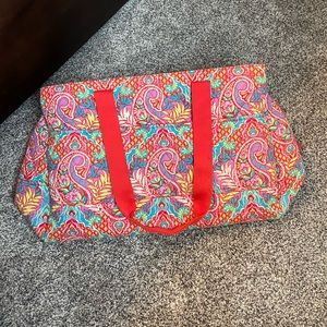 Vera Bradley Orange Paisley Duffel Bag